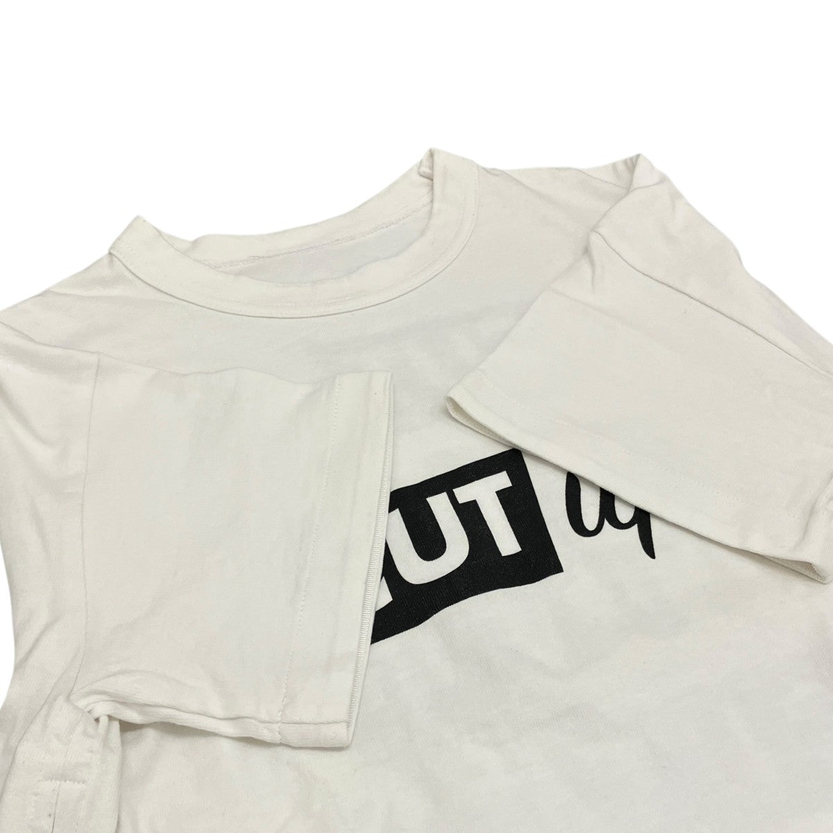 サイドジッププリントTシャツ17-03332