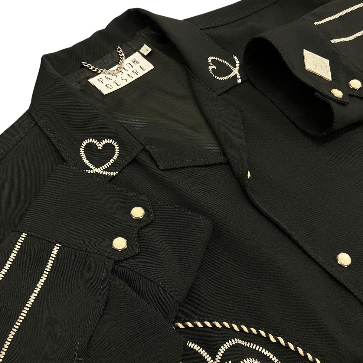【HEART EMBROIDERED WESTEREN JKT】ハート柄刺繍ウエスタンジャケットPD24SJ02