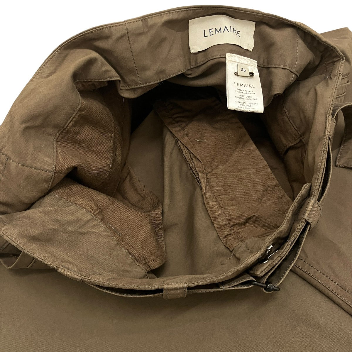 【BELTED CHINO PANTS】ガーメントダイベルテッドチノパンツPA460 LF802
