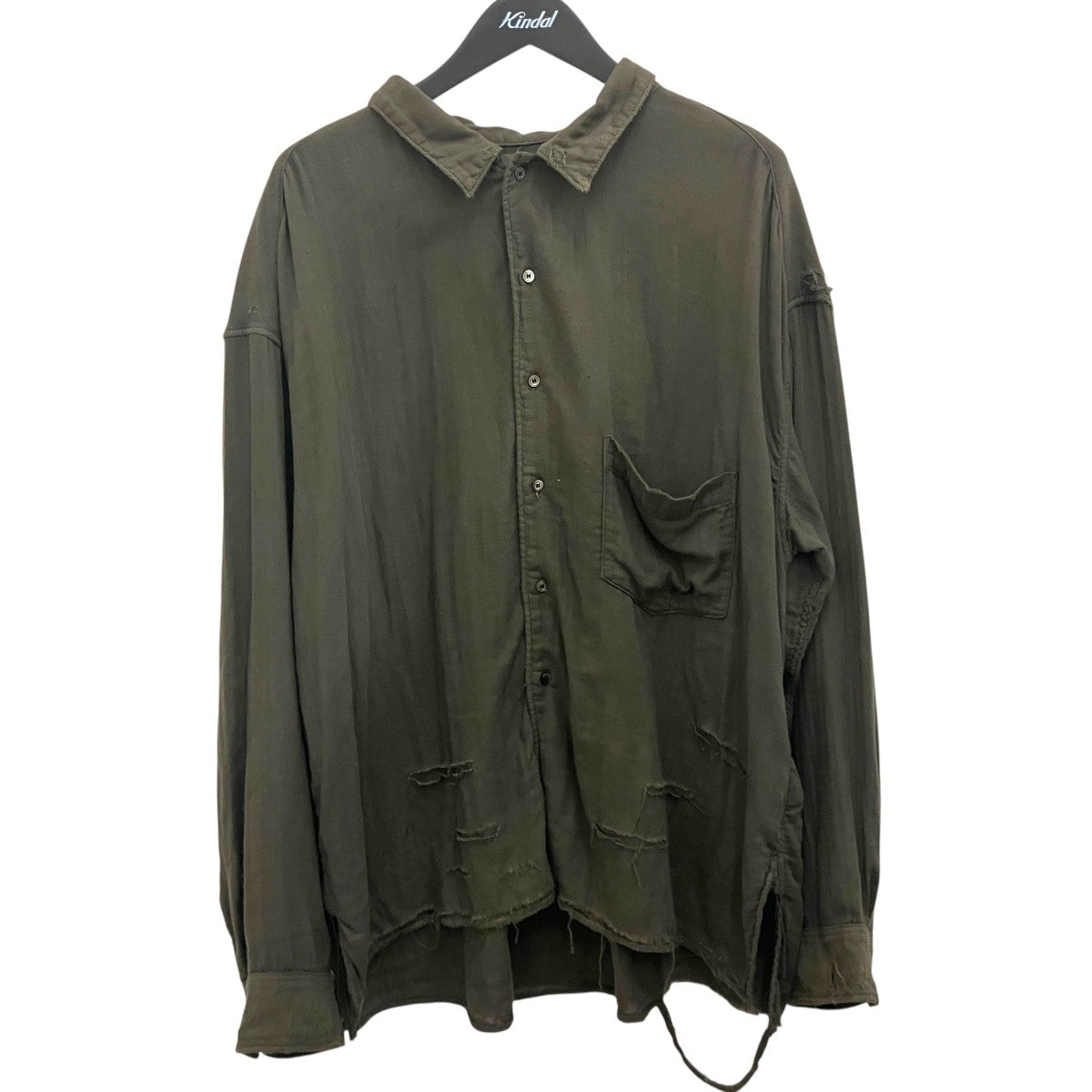 【DOUBLEGAUZE CRASH LS SHIRT】ダブルガーゼシャツANC-SH28-B