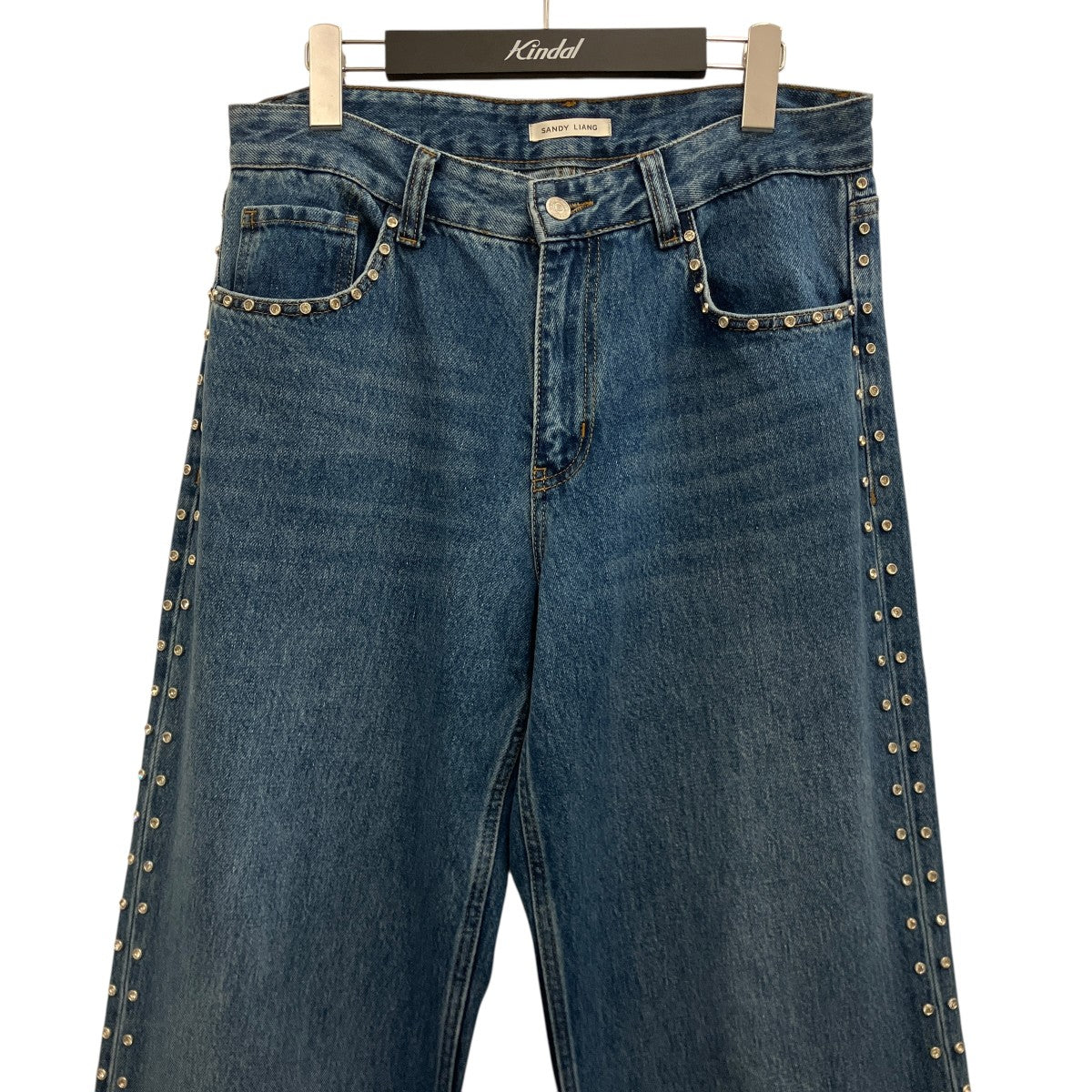 【UPDO JEAN】ラインストーンデニムパンツS25P033-F157