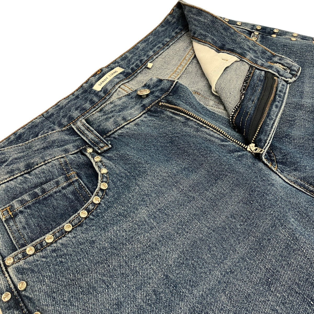 【UPDO JEAN】ラインストーンデニムパンツS25P033-F157