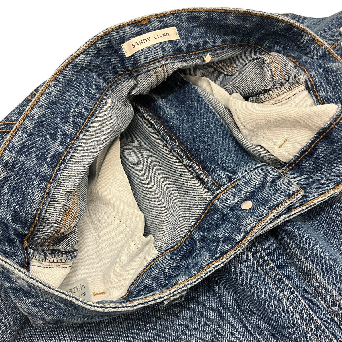 【UPDO JEAN】ラインストーンデニムパンツS25P033-F157