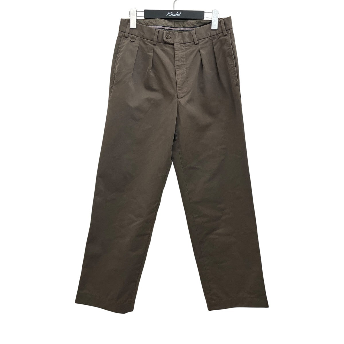 BERNARD ZINS ブラウン コーデュロイスラックス BERNARD ZINS コーデュロイパンツ ブラウン メンズ ファッション