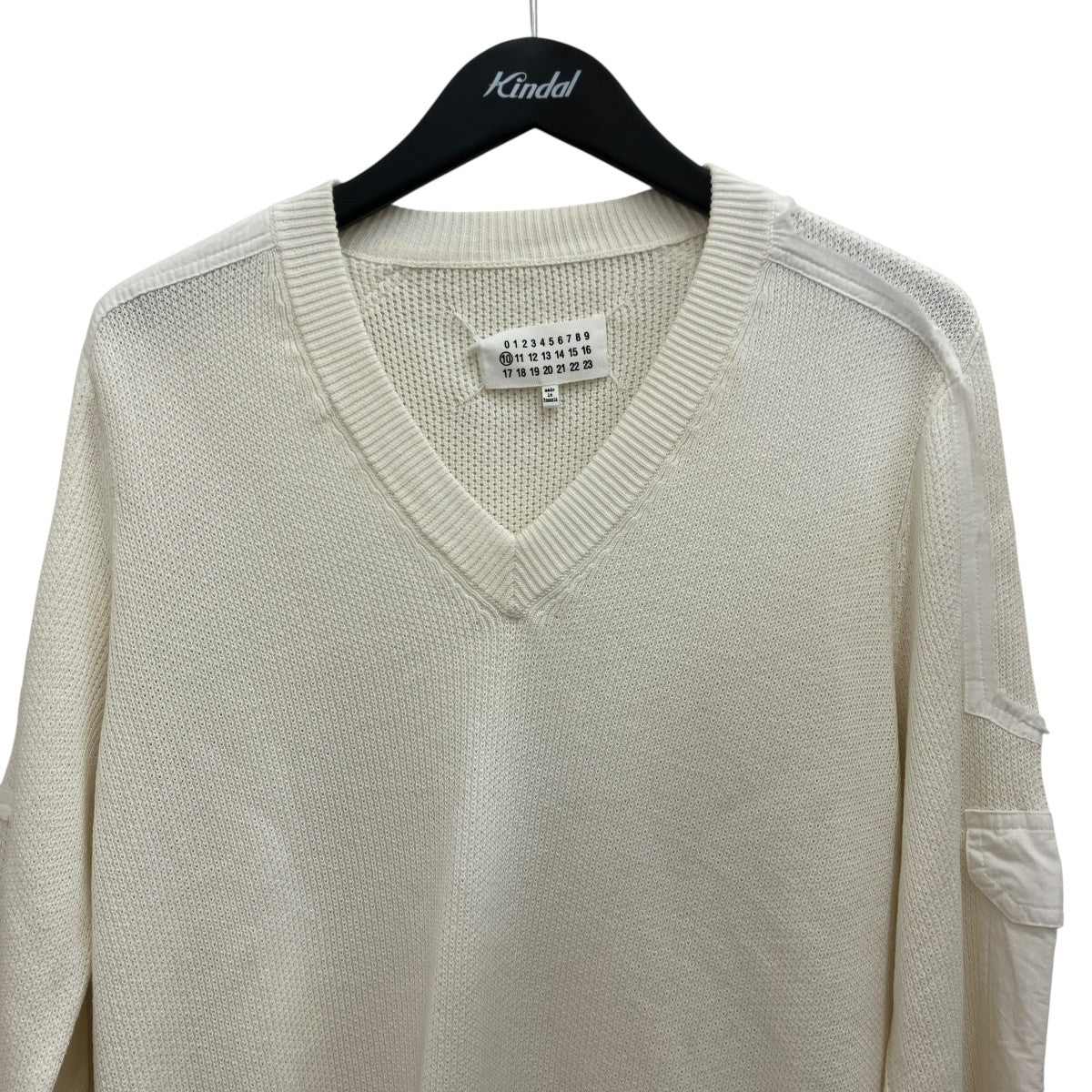 VネックコットンニットS30HA0697