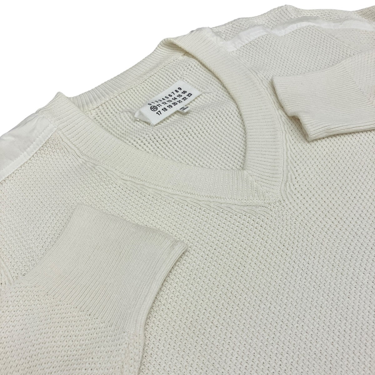 VネックコットンニットS30HA0697