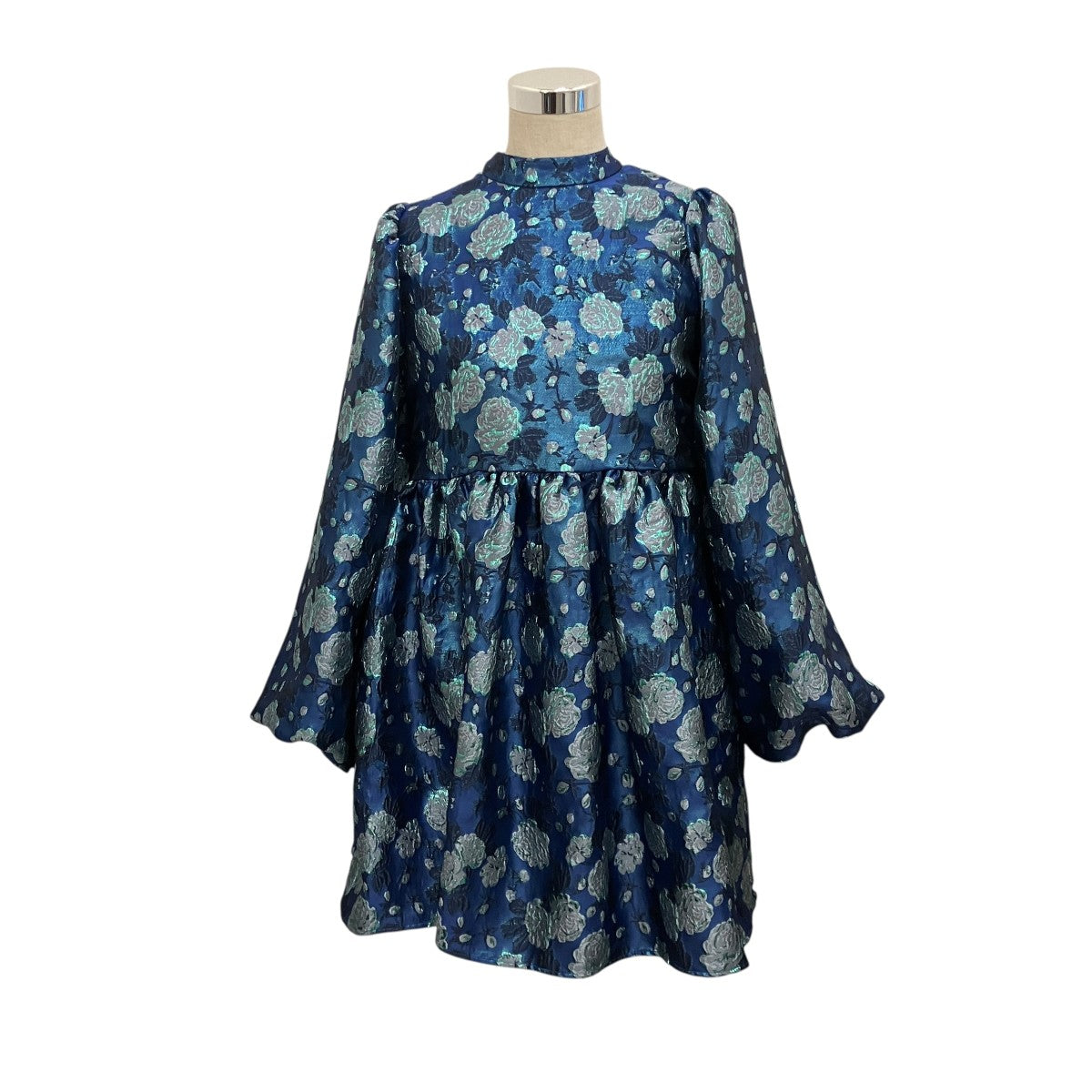 【SPOTLIGHT JACQUARD MINI DRESS】ワンピース32SK03DRD675BLE
