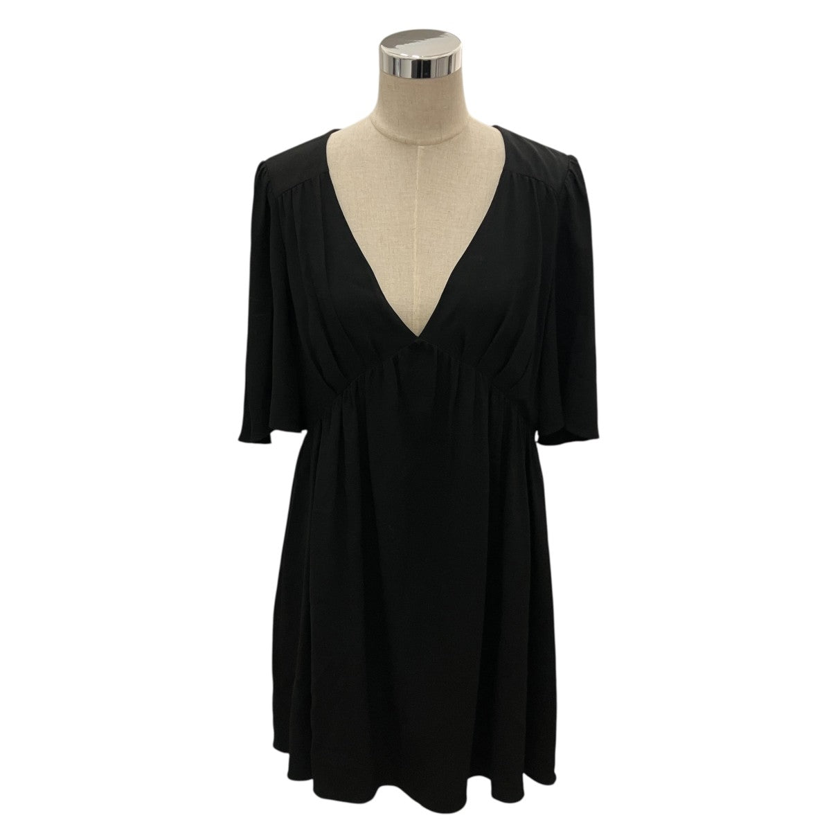 キャップスリーブ フリルドレス ワンピース2R412865C