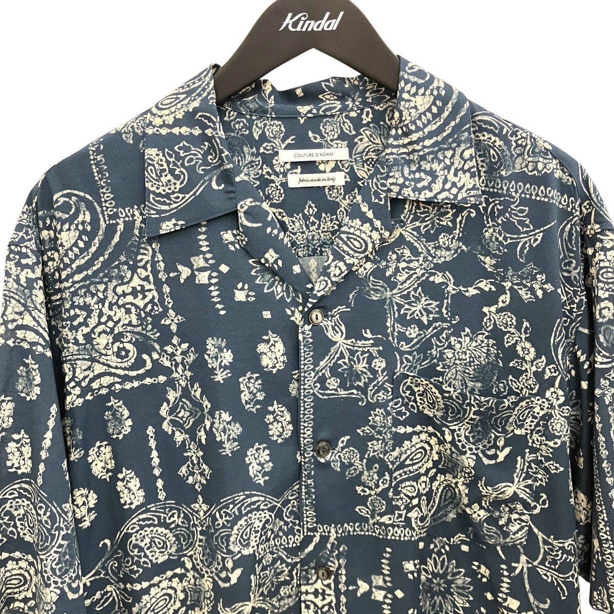 26ss【bandana print】オープンカラーシャツ26ss-077
