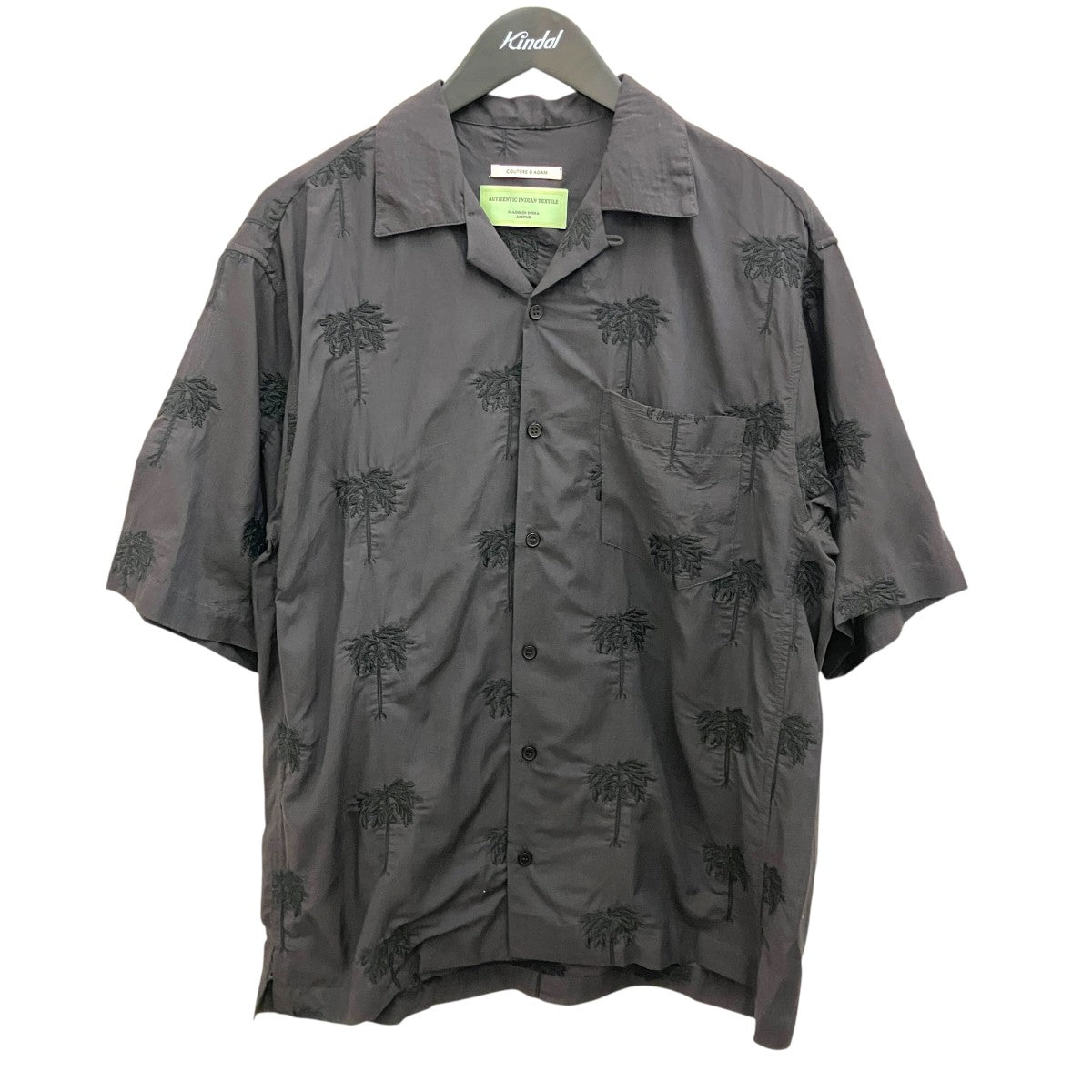 26ss【Palm Tree Embroidery Open Collar Shirt】パームツリーエンブロイダリーオープンカラーシャツ26ss-264