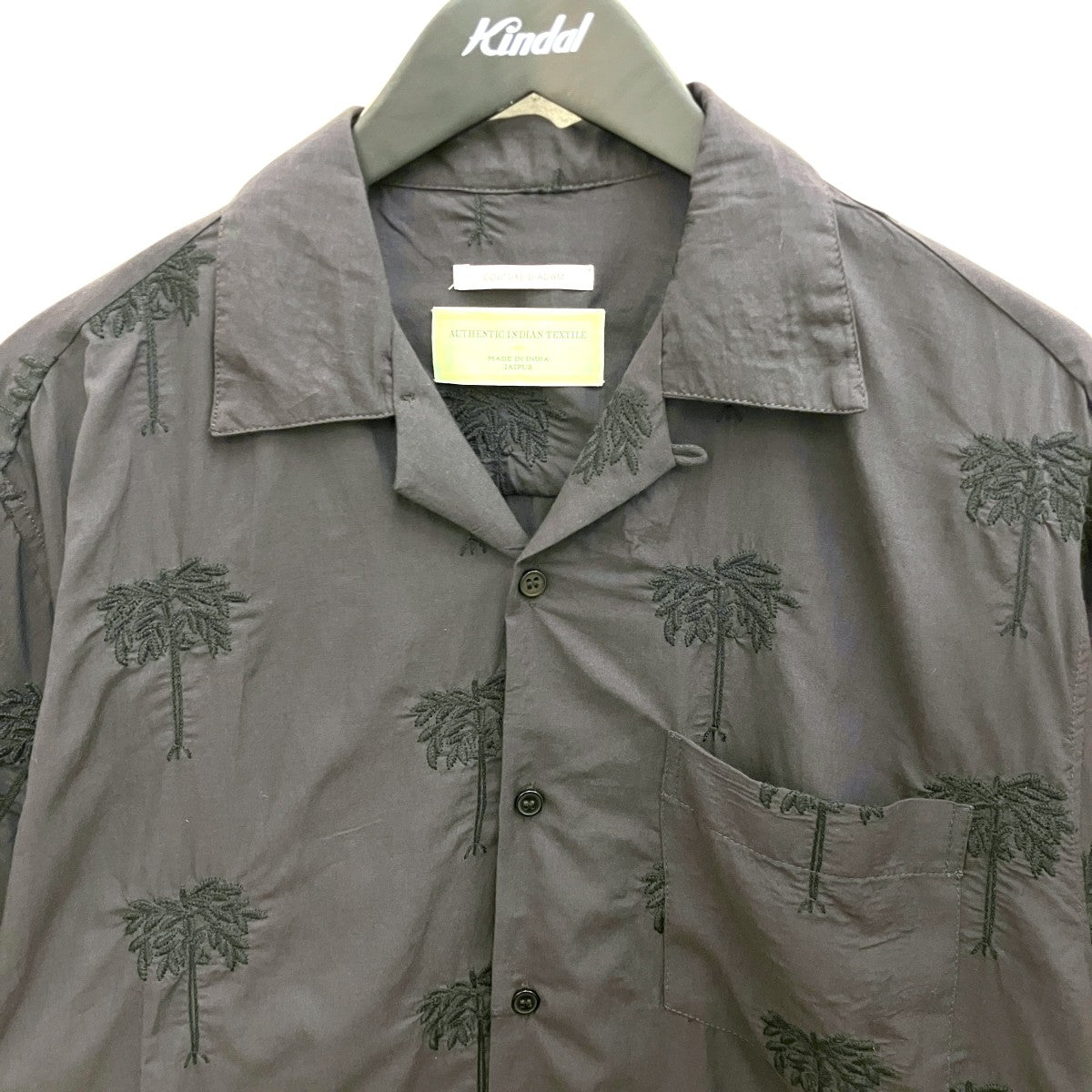 26ss【Palm Tree Embroidery Open Collar Shirt】パームツリーエンブロイダリーオープンカラーシャツ26ss-264