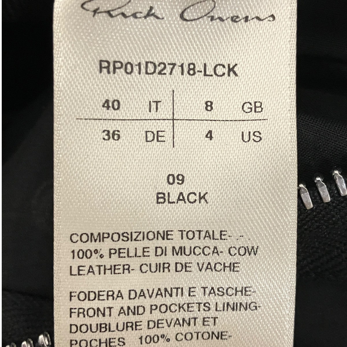 【Alice Strobe Leather Jacket 】レザージャケットRP01D2718