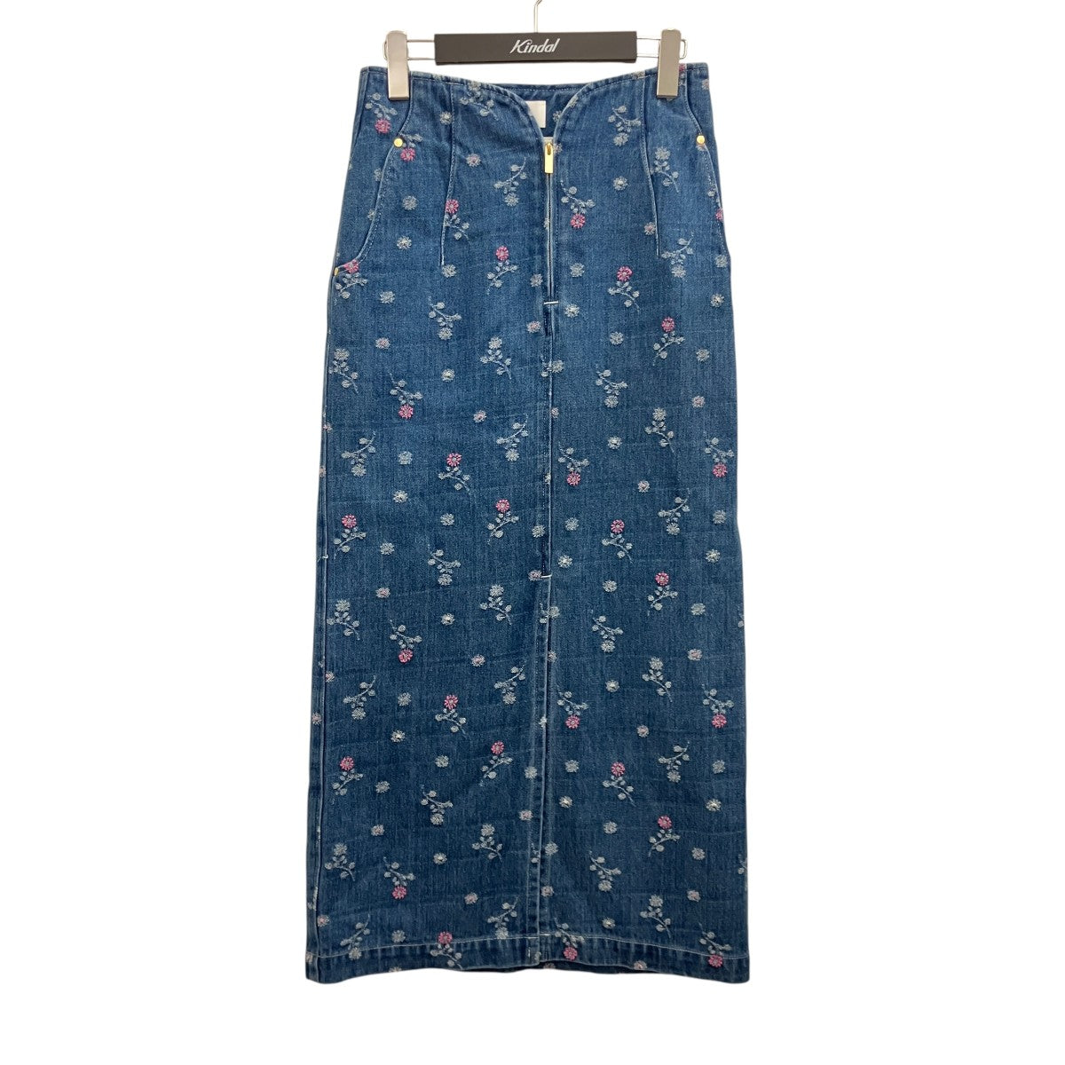 26SS【FLORAL JACQUARD HIGH WAISTED DENIM SKIRT】フローラルジャガードデニムスカートMM26SS-SK081