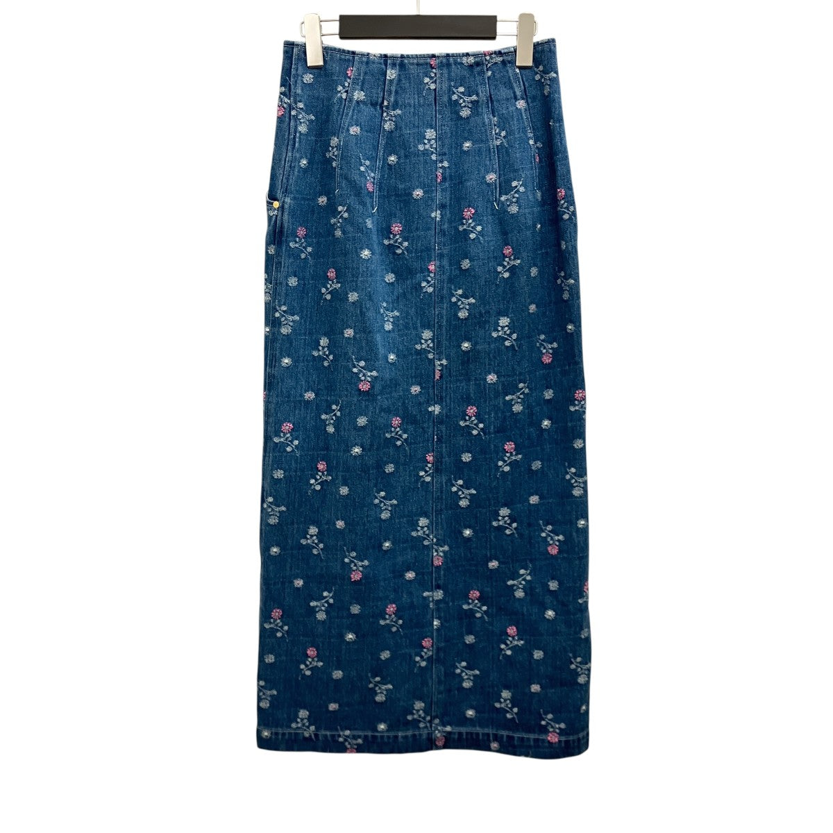 26SS【FLORAL JACQUARD HIGH WAISTED DENIM SKIRT】フローラルジャガードデニムスカートMM26SS-SK081