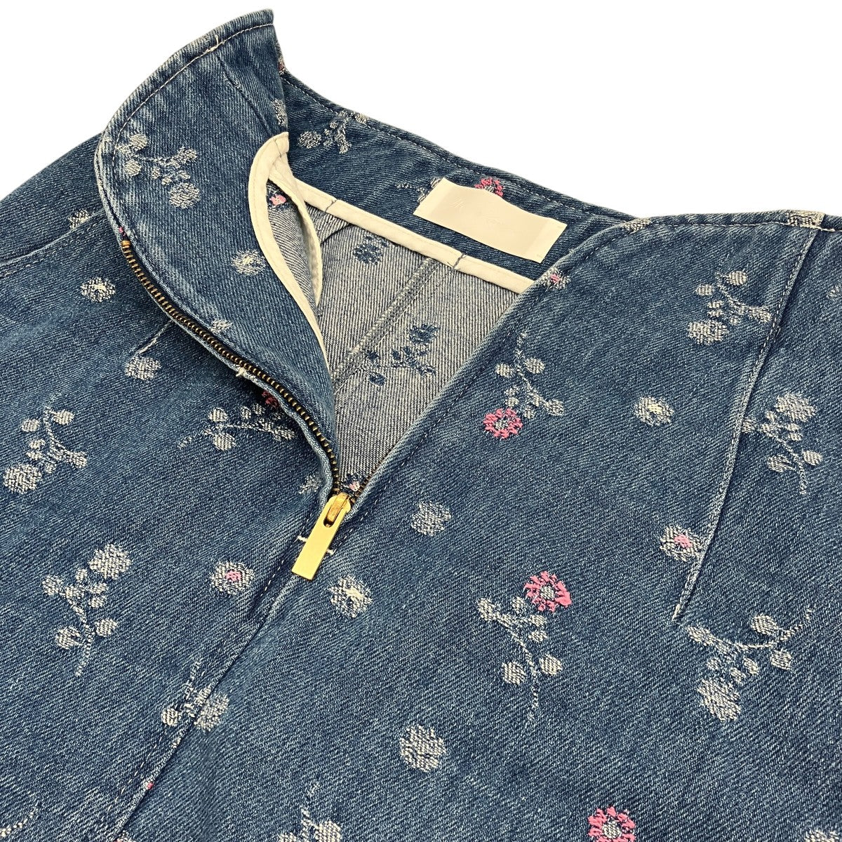 26SS【FLORAL JACQUARD HIGH WAISTED DENIM SKIRT】フローラルジャガードデニムスカートMM26SS-SK081