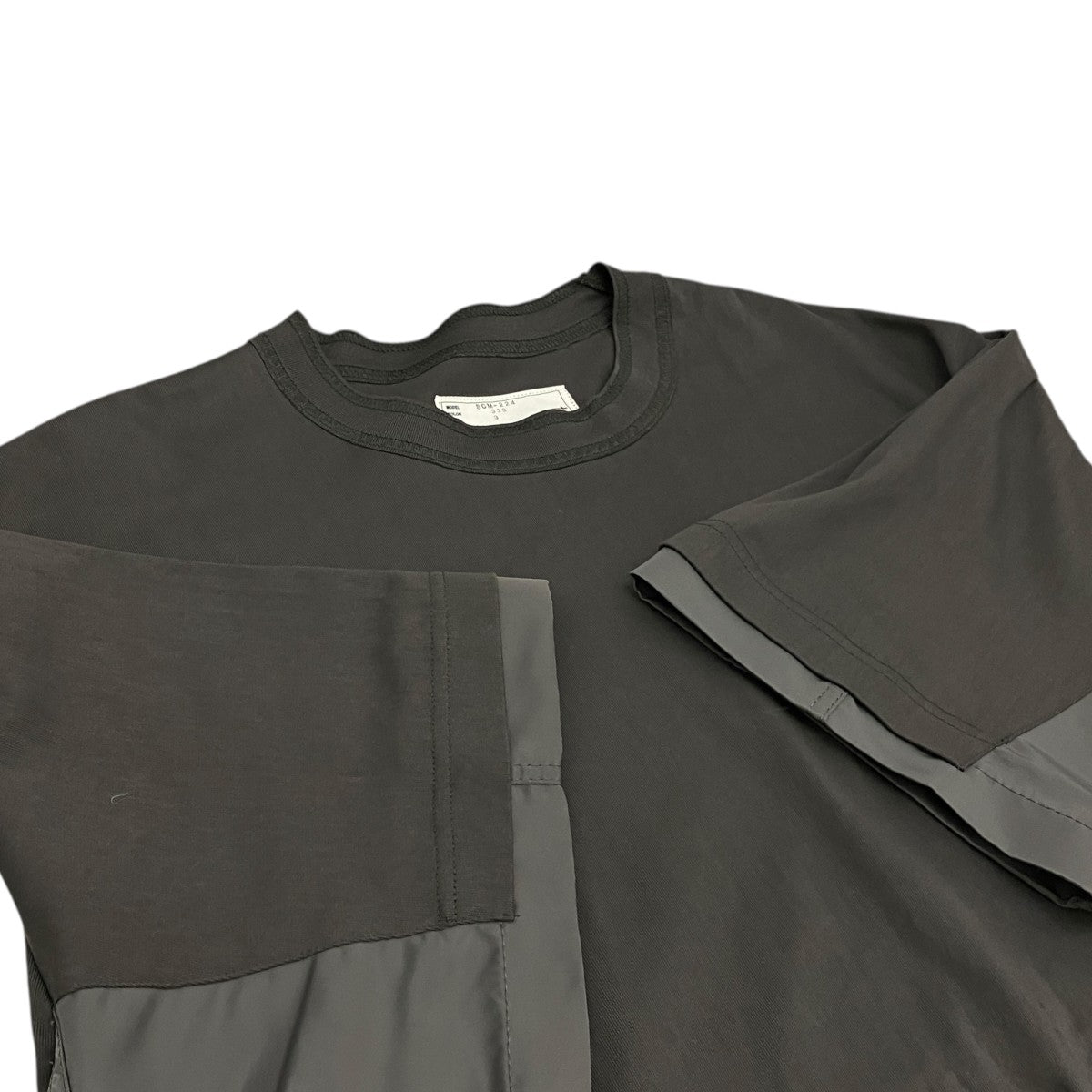 【Nylon Twill X Cotton Jersey T-Shirt】SCM-224