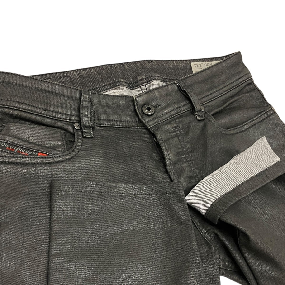 【SLEENKER】コーティングストレッチデニムパンツ