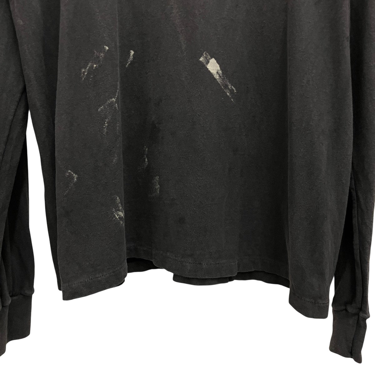 【SNAKE LONG SLEEVE】ダメージ加工 スネイクプリント ポケットTシャツRE-CO-BK-00-00-282