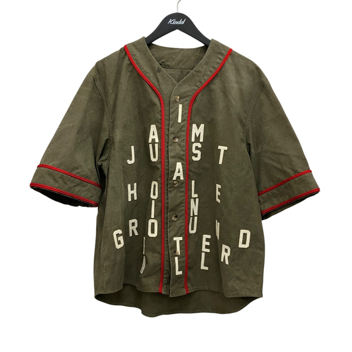 【MILITARY BASEBALL SHIRT】ミリタリーベースボール半袖シャツRE-CO-KH-00-00-136