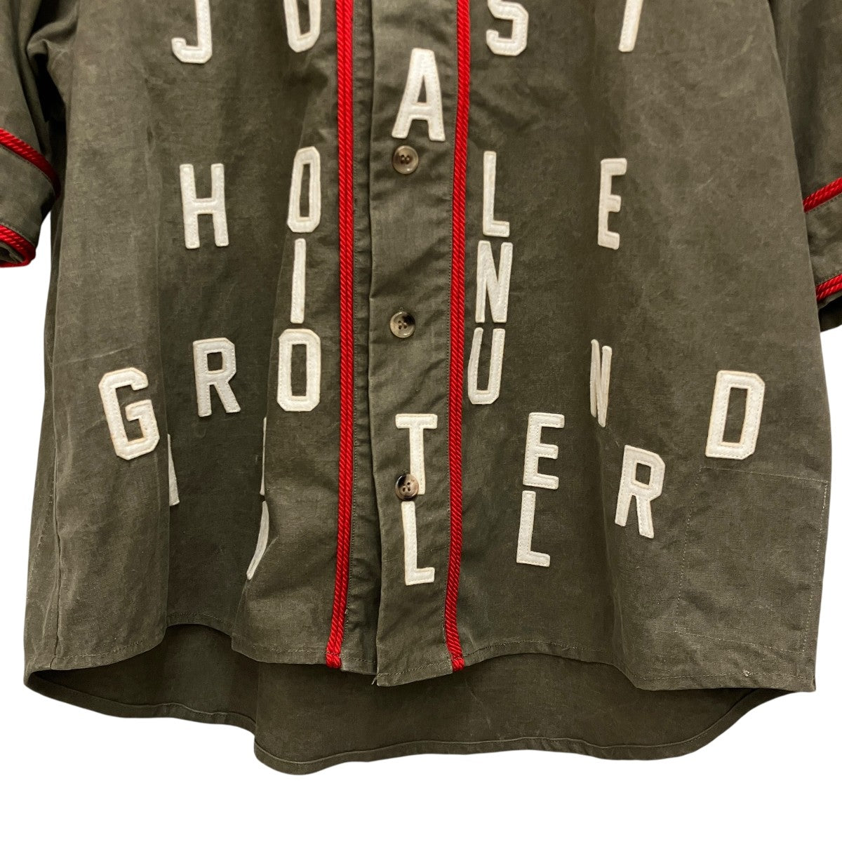 【MILITARY BASEBALL SHIRT】ミリタリーベースボール半袖シャツRE-CO-KH-00-00-136