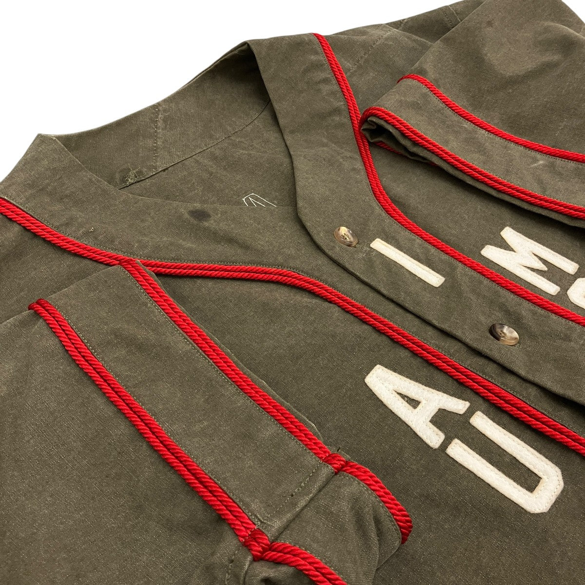 【MILITARY BASEBALL SHIRT】ミリタリーベースボール半袖シャツRE-CO-KH-00-00-136