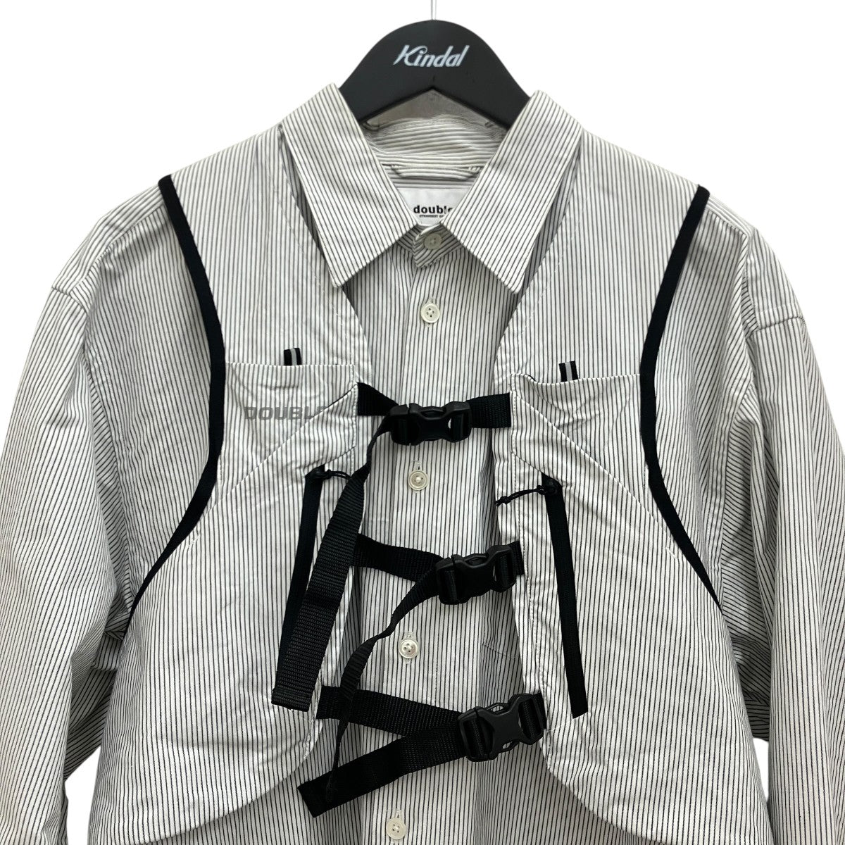 【TRAIL VEST STRIPE SHIRT】トレイル ベスト付き ストライプシャツ25SS21SH157