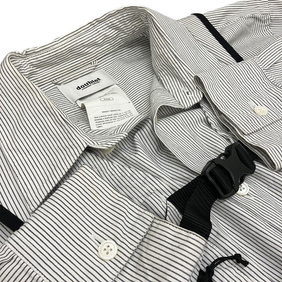 【TRAIL VEST STRIPE SHIRT】トレイル ベスト付き ストライプシャツ25SS21SH157