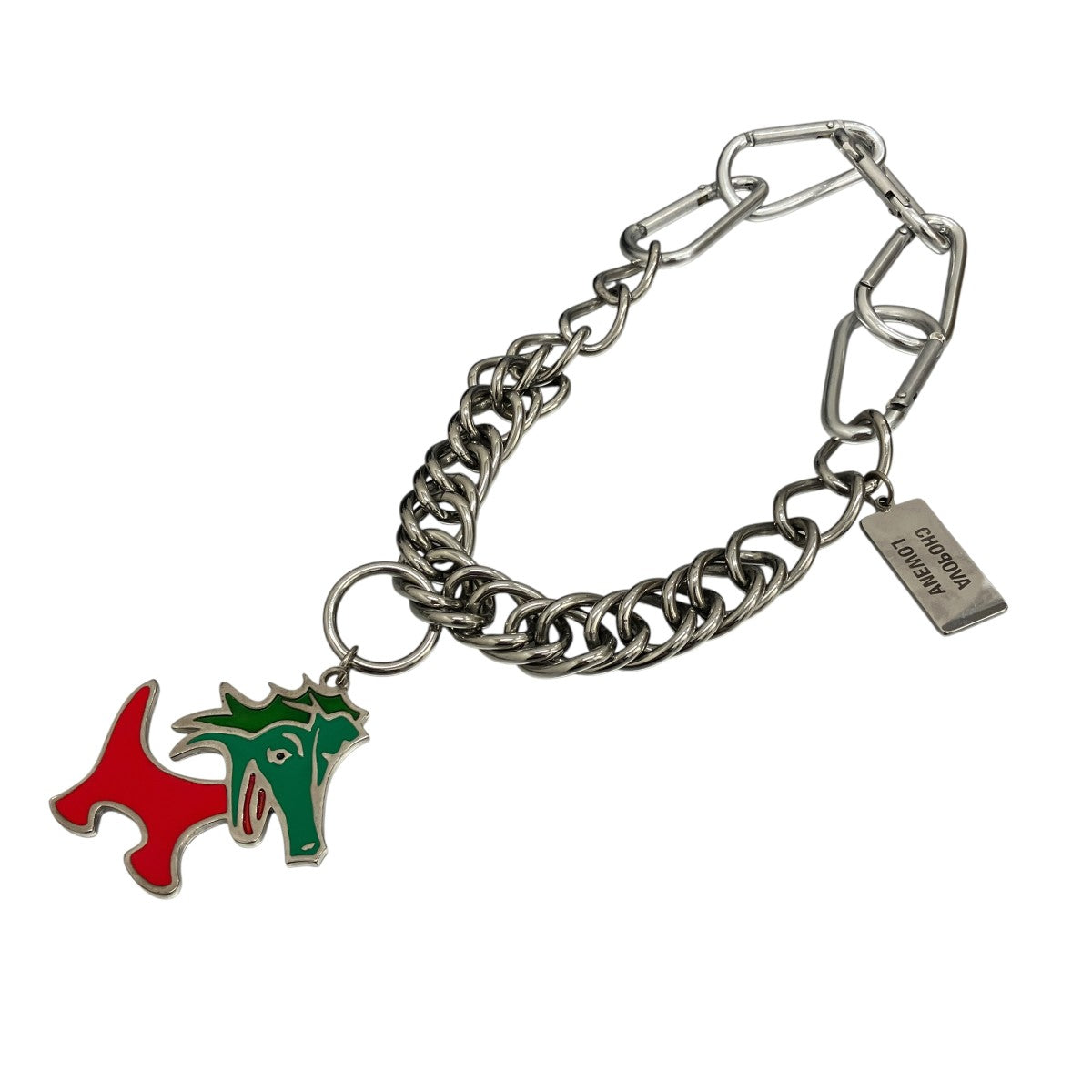 【DRAGON CHARM CARABINER NECKLACE】ドラゴンチャームネックレス