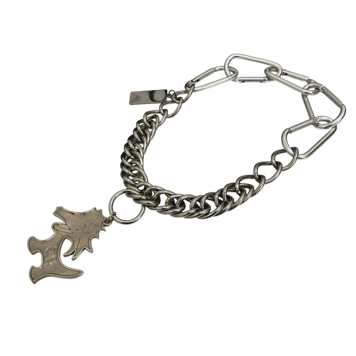 【DRAGON CHARM CARABINER NECKLACE】ドラゴンチャームネックレス