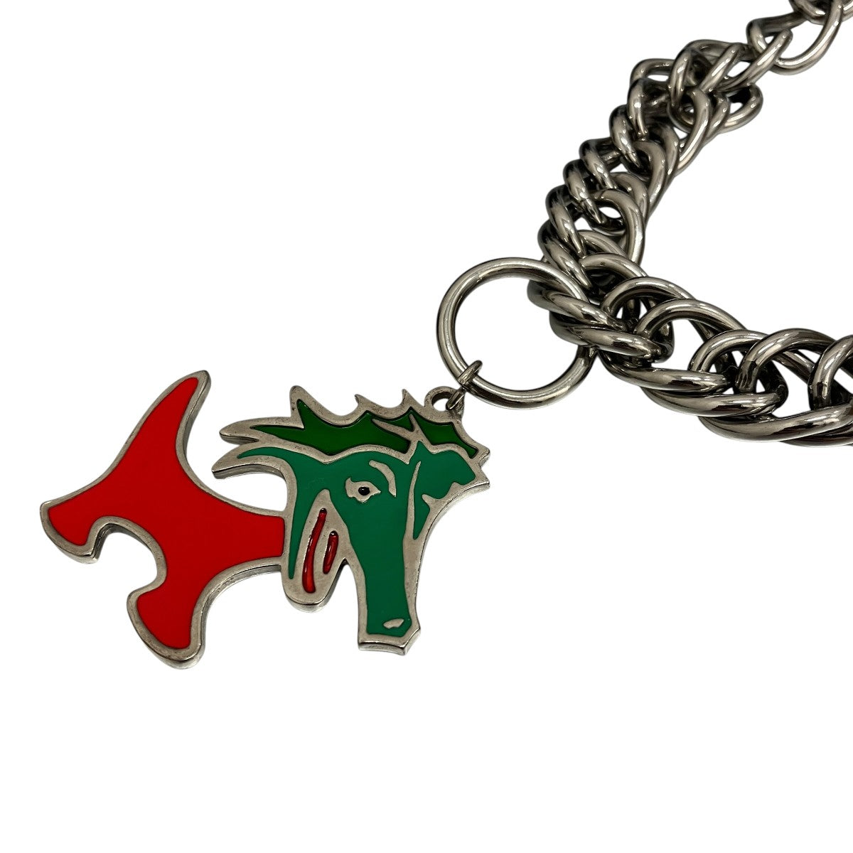 【DRAGON CHARM CARABINER NECKLACE】ドラゴンチャームネックレス