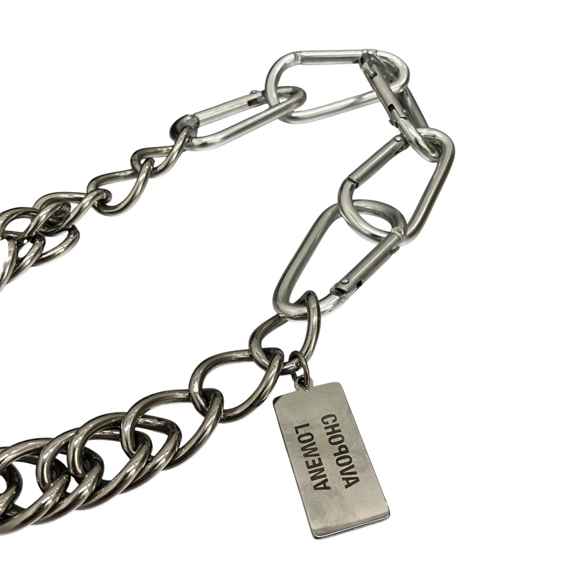 【DRAGON CHARM CARABINER NECKLACE】ドラゴンチャームネックレス