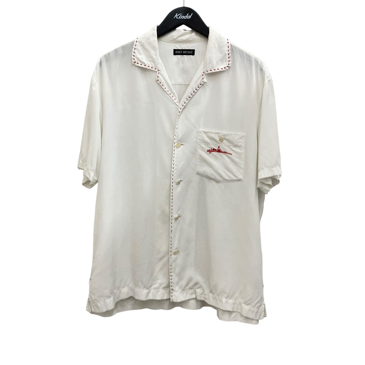 ISSEY MIYAKE ステッチ半袖シャツ 古着・中古-1枚目のアイテム画像