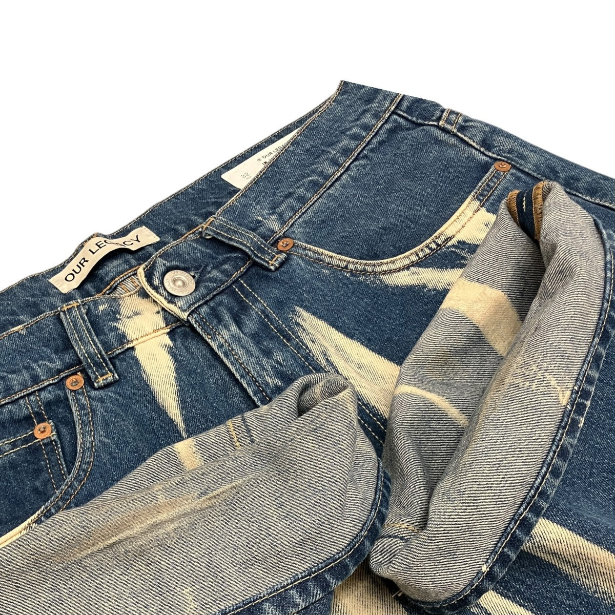 【Third Cut Bleach Denim】デニムパンツM2225SGB
