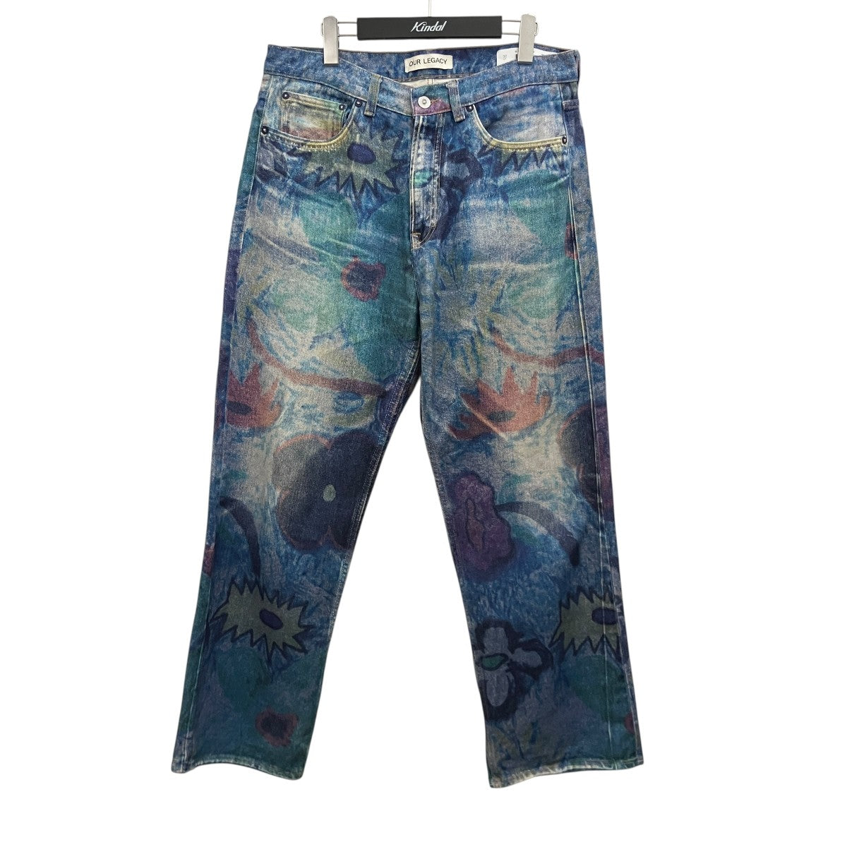 パンツ OURLEGACY THIRD CUT DIGITAL CHALK FLOWER OUR LEGACY(アワーレガシー) 【THIRD CUT DIGITAL CHALK FLOWER DENIM