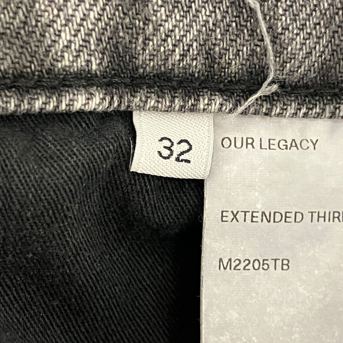【Extended Third Cut Black Grey】デニムパンツM2205TB