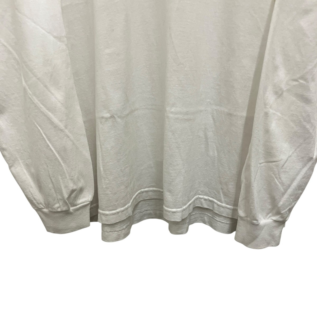 【CREW NECK LONG SLEEVE T-SHIRT】ロゴ刺繍長袖Tシャツ