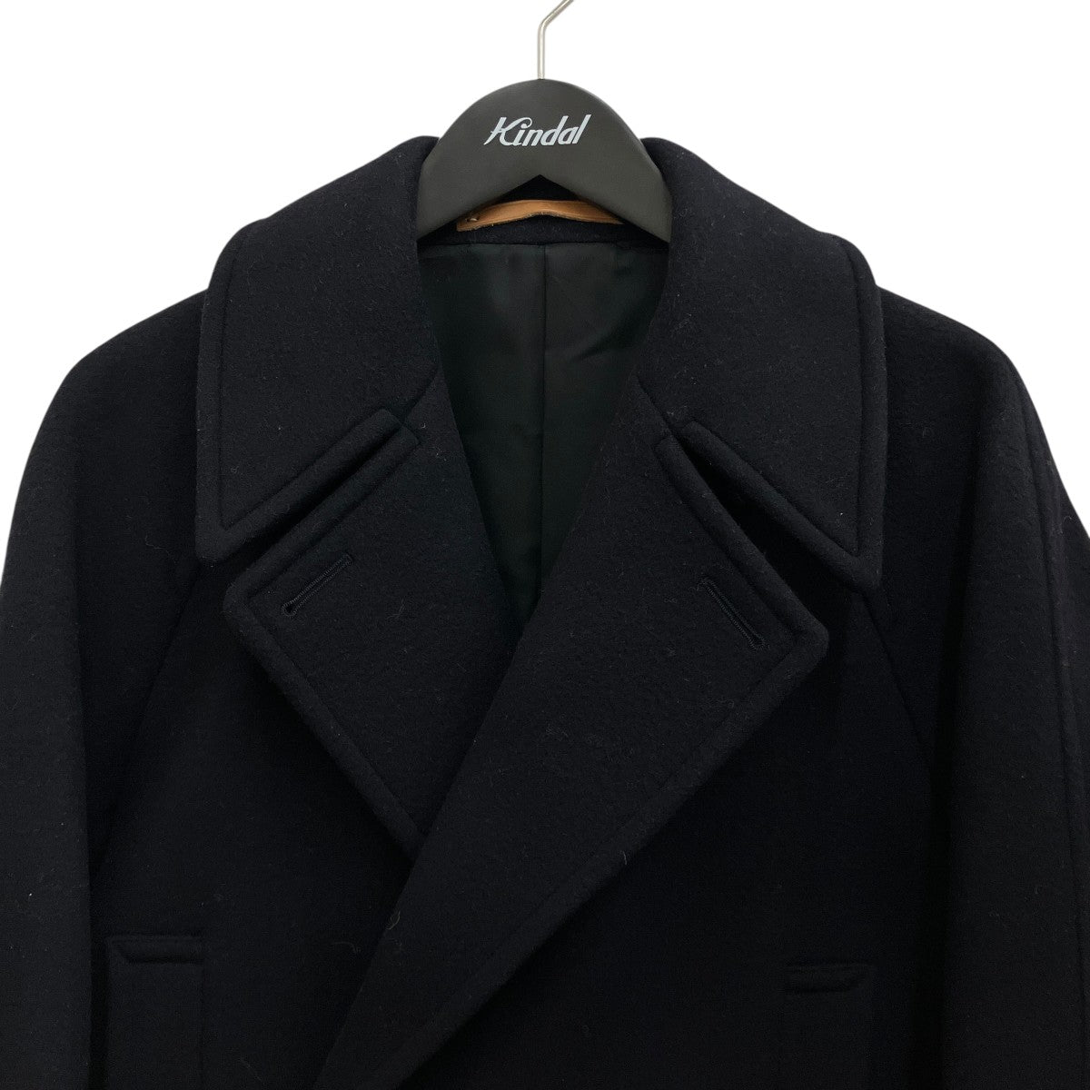 【WOOL AND CASHMERE MELTON OVER SIZED PEA COAT】オーバーサイズPコート