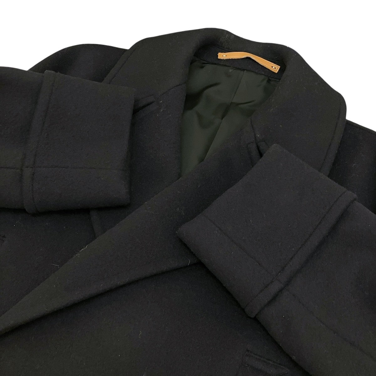 【WOOL AND CASHMERE MELTON OVER SIZED PEA COAT】オーバーサイズPコート