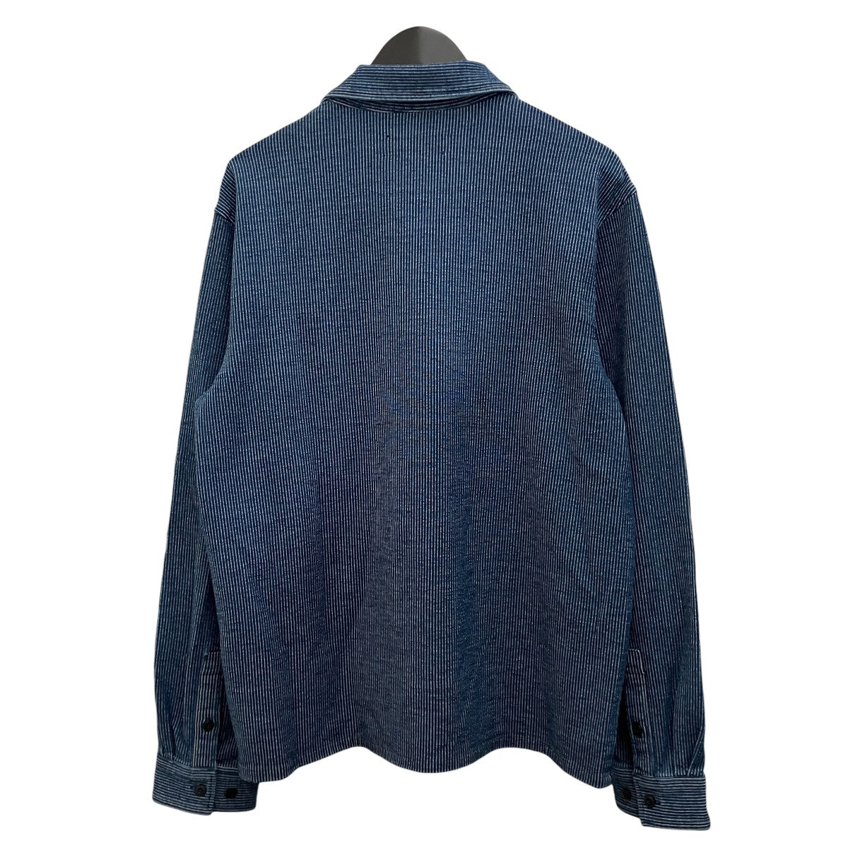 26SS【Railroad Stripe Indigo Boxy Collar Overshirt】レールロードストライプシャツ