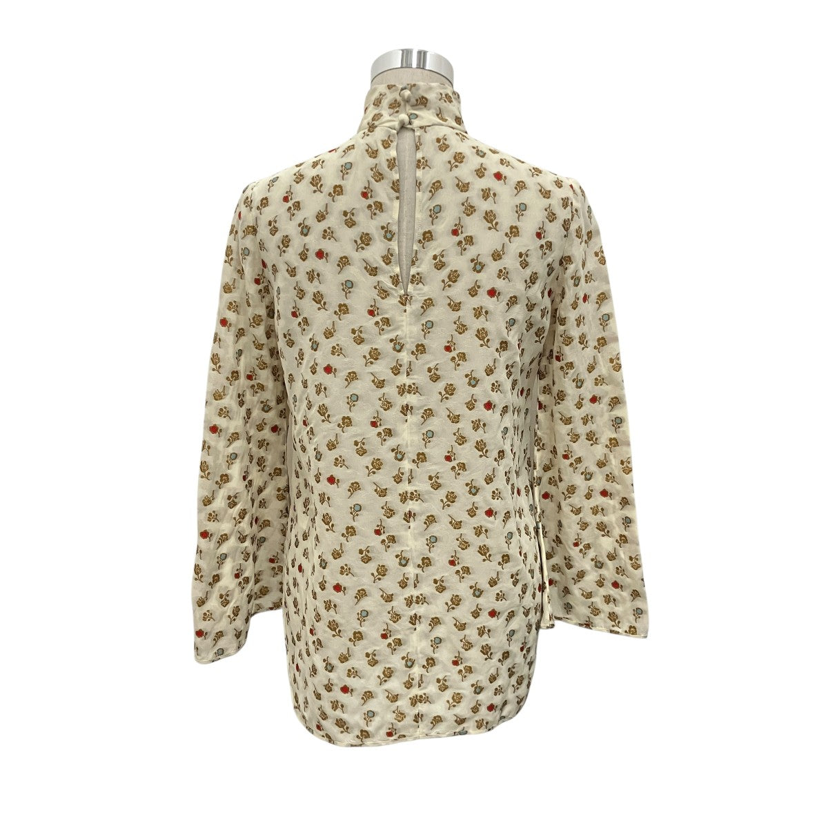 25SS【FLORAL JACQUARD HIGHT NECK BLOUSE】フローラルジャガードハイネックブラウスMM25SS-SH021