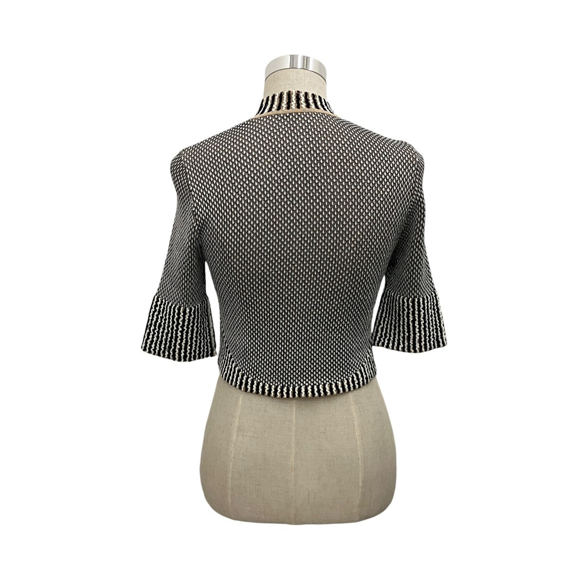 【SPOTS PATTERN KNITTED CROPED TOP】クロップドニットMM24SS-KN058