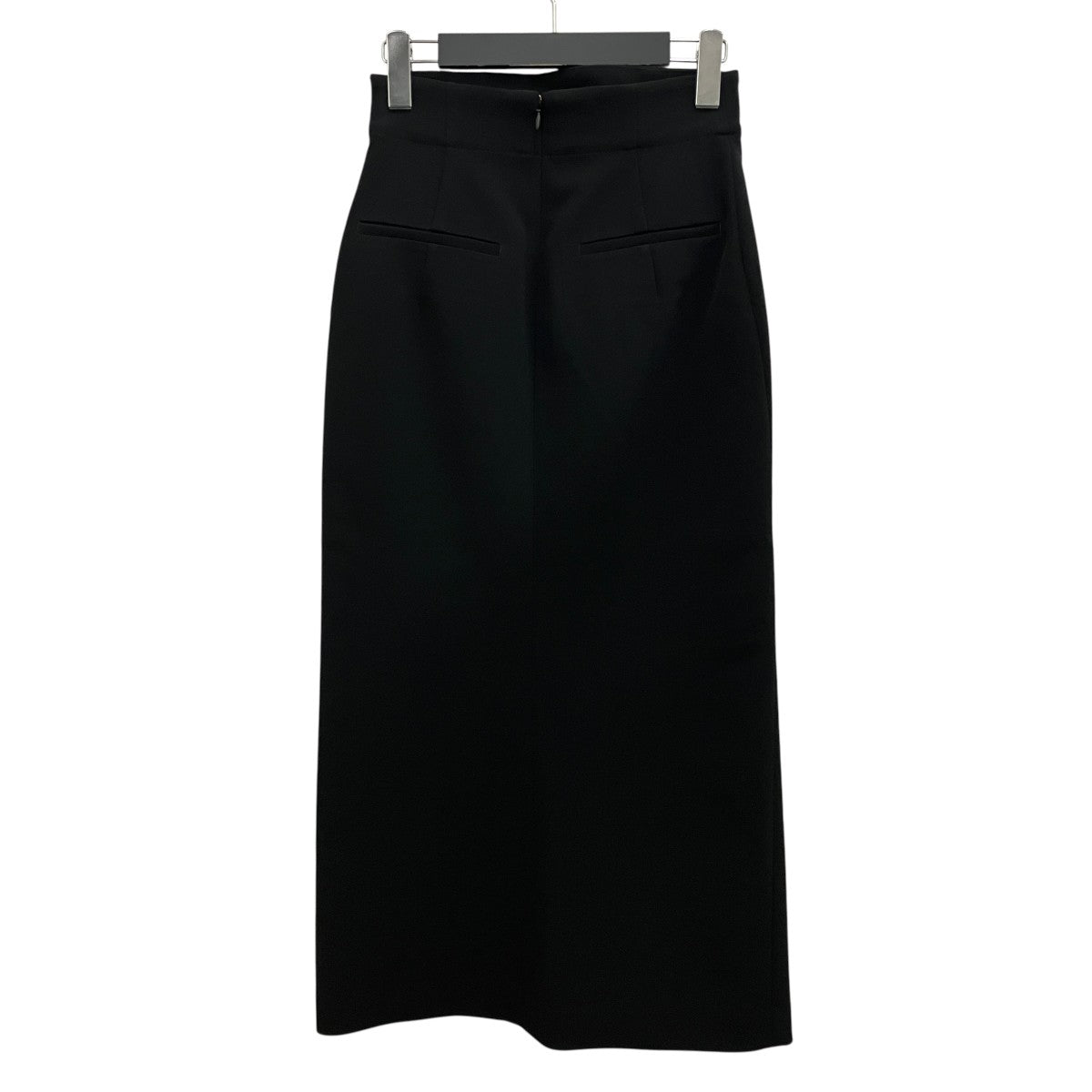 【Acetate Polyester Curved Line Slit Skirt】カーブラインスリットスカートMM23FW-SK015