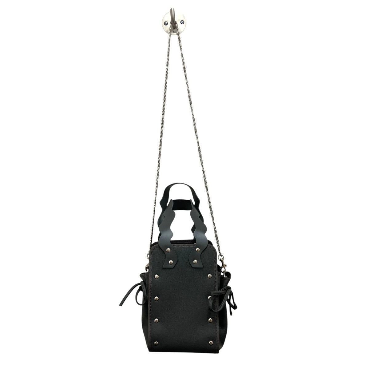 【lundi nuit   charcoal gray】2WAYハンドバッグ