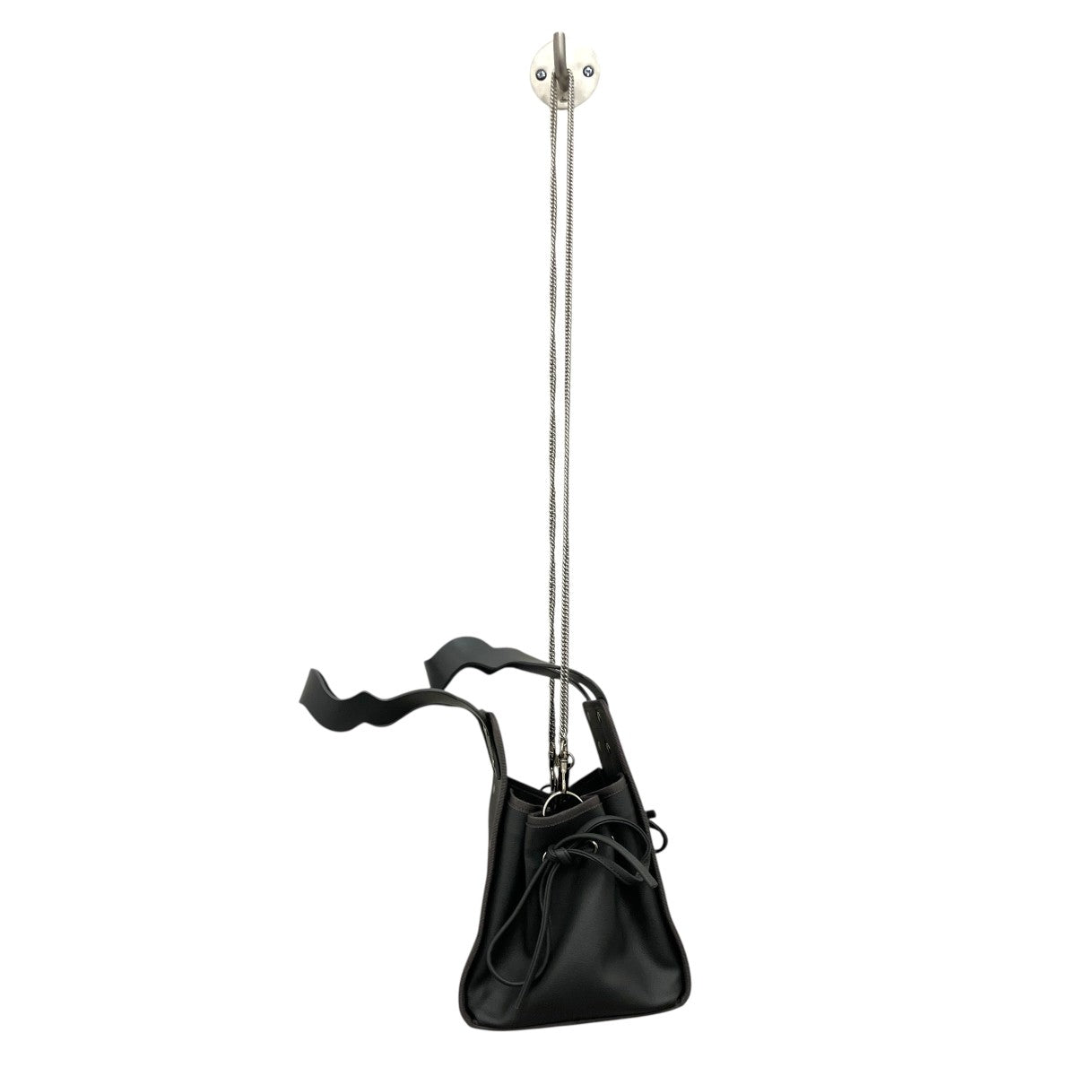 【lundi nuit   charcoal gray】2WAYハンドバッグ
