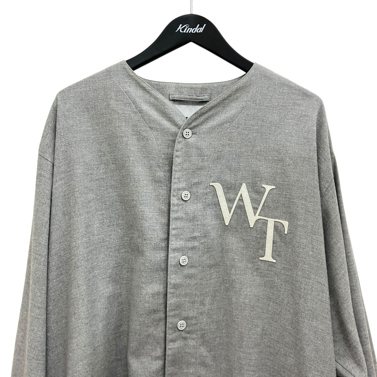 【LEAGUE LS COTTON】ロゴパッチベースボールシャツ231TQDT-SHM07