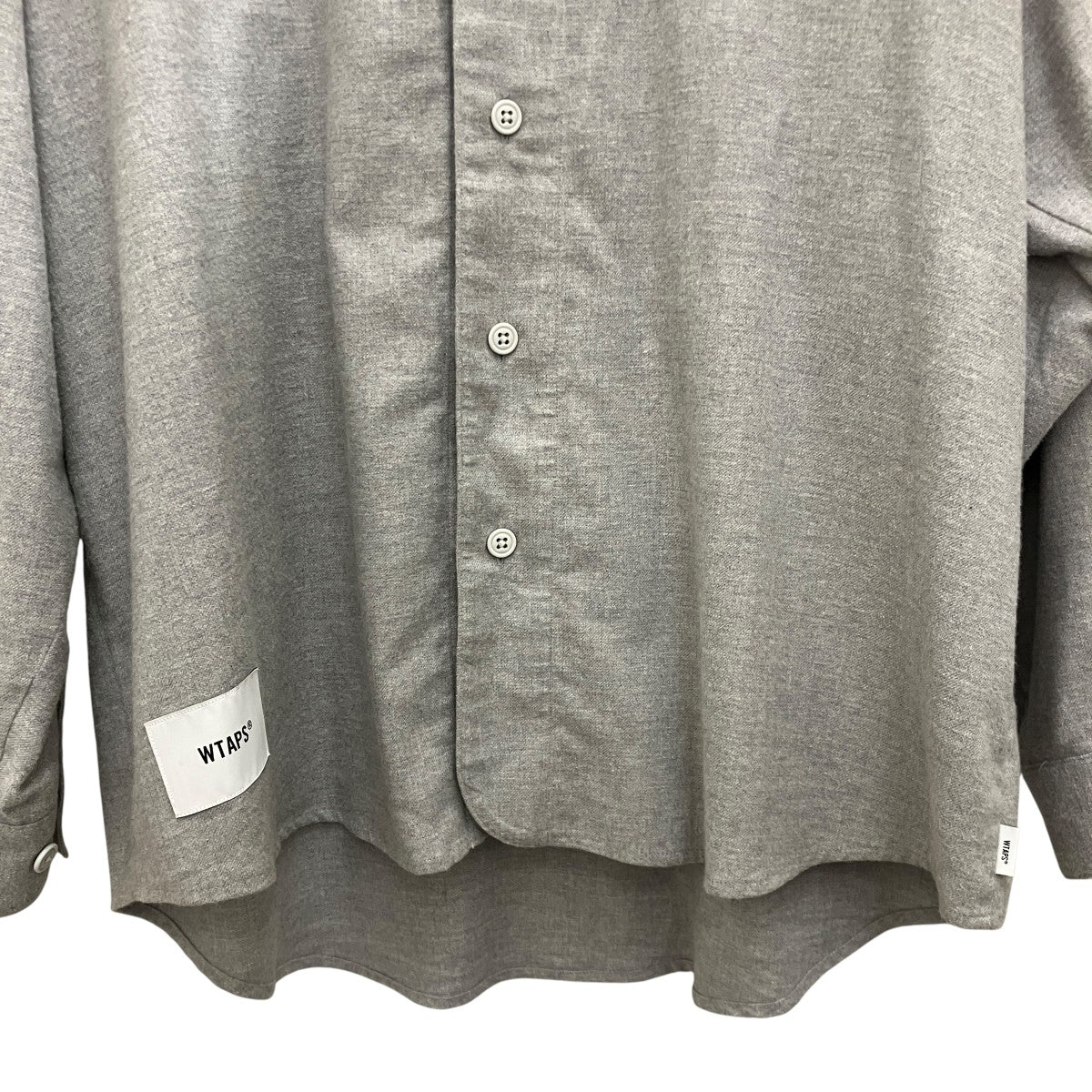 【LEAGUE LS COTTON】ロゴパッチベースボールシャツ231TQDT-SHM07