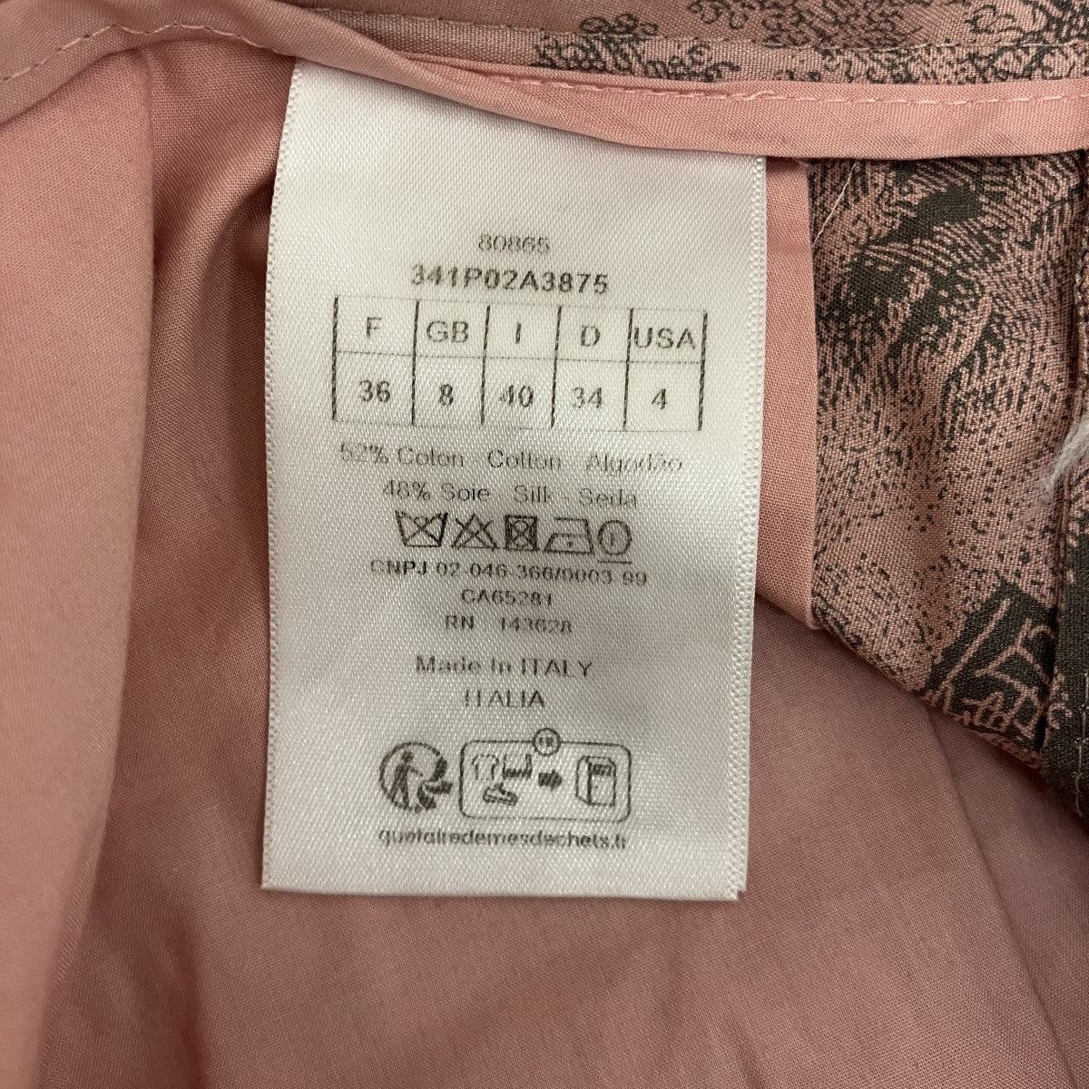 トワルドュジュイ柄スラックス341P02A3875