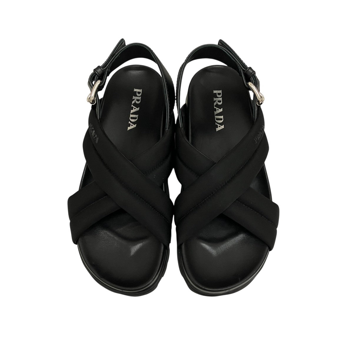 PRADA(プラダ) クロスストラップサンダル261 261 ブラック サイズ 36 1
