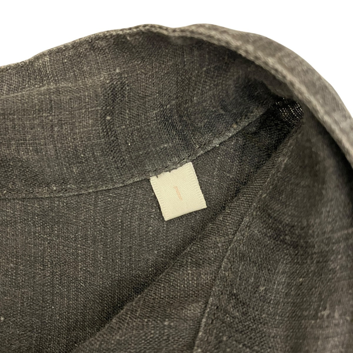 【LINEN W CLOTH PULLOVER】リネンバンドカラーシャツR01-02003
