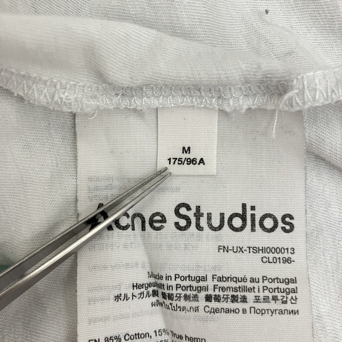 25SS汚れダメージ加工ロゴTシャツFN-UX-TSHI000013